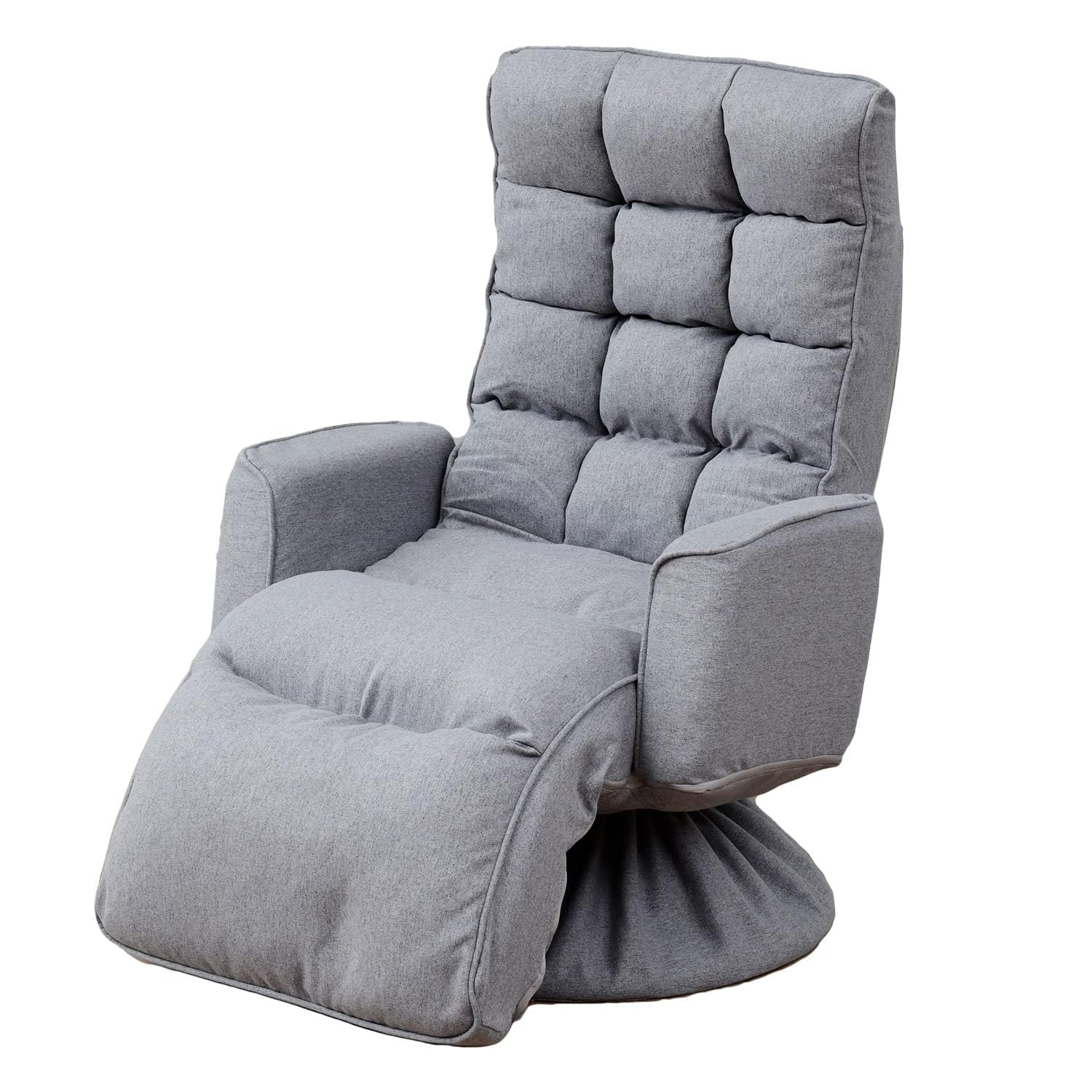 Amazon｜座椅子オットマン付き 360度回転 リクライニング 肘掛け付き